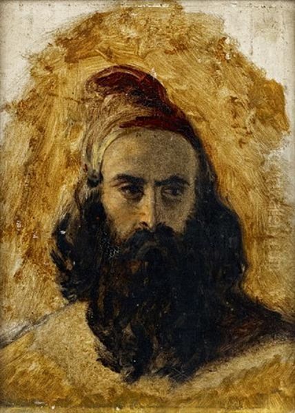 Pilgrim (sketch) Oil Painting by Robert Scott Lauder