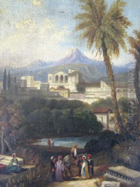 'a View Of Larnaca Oil Painting by Giovanni Bellini