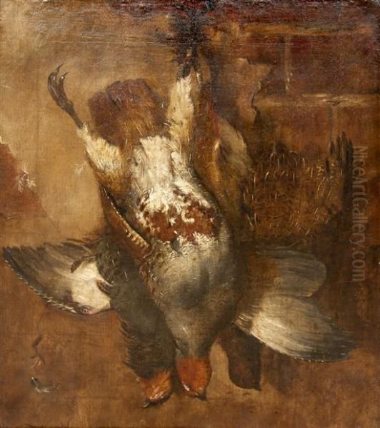 Still Life With Partridges Oil Painting by John Christopher Bell