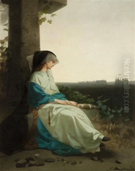 Abschiednahme Oil Painting by Emil Johann Lauffer