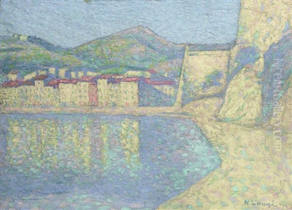 Le Port De Collioure Oil Painting by Achille Lauge