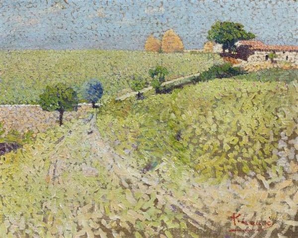 Chemin Dans La Campagne Oil Painting by Achille Lauge