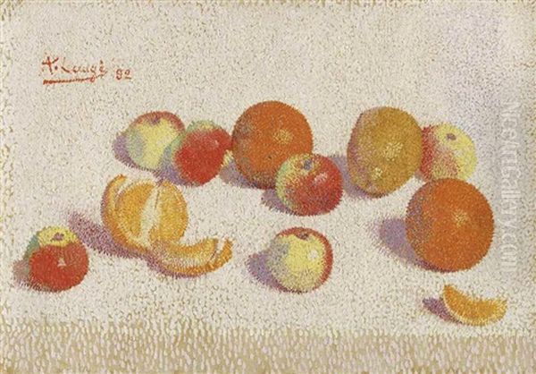 Nature Morte Aux Pommes Et Aux Oranges by Achille Lauge