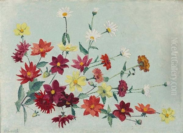 Jetee De Fleurs Oil Painting by Achille Lauge