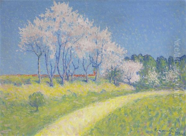 Chemin En Printemps Oil Painting by Achille Lauge