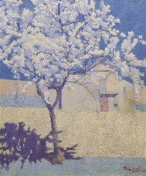 L'arbre En Fleur Oil Painting by Achille Lauge