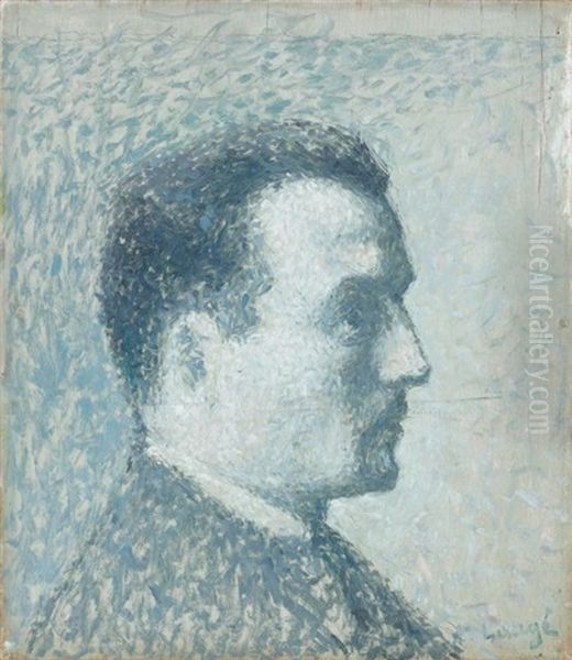 Portrait De Pierre Lauge Fils De L'artiste Oil Painting by Achille Lauge