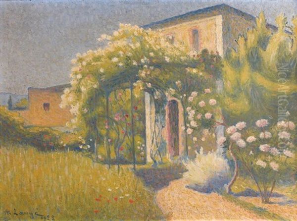 La Pergola Oil Painting by Achille Lauge