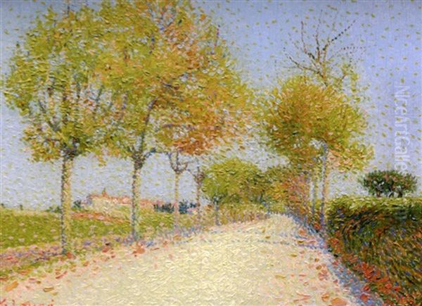 Route Provencale Oil Painting by Achille Lauge