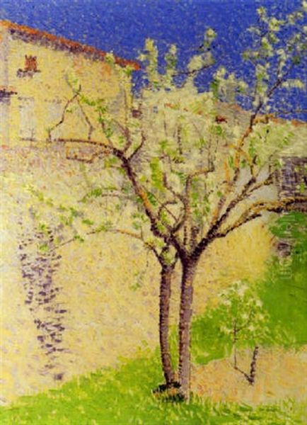 L'arbre En Fleur Oil Painting by Achille Lauge