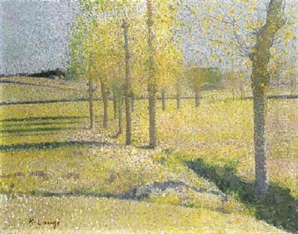 L'allee Des Saules A Cailhau Oil Painting by Achille Lauge