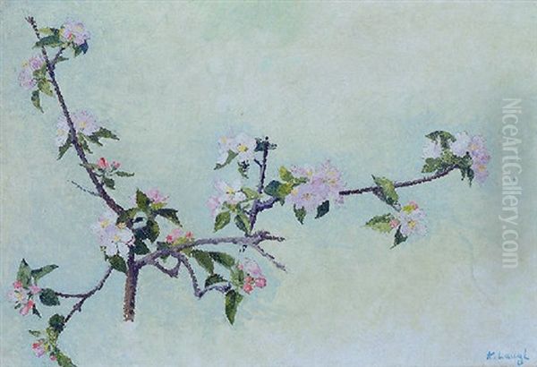 Branche De Pommier En Fleur Oil Painting by Achille Lauge