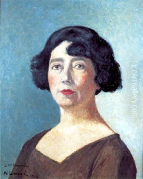 Portrait De Femme by Achille Lauge