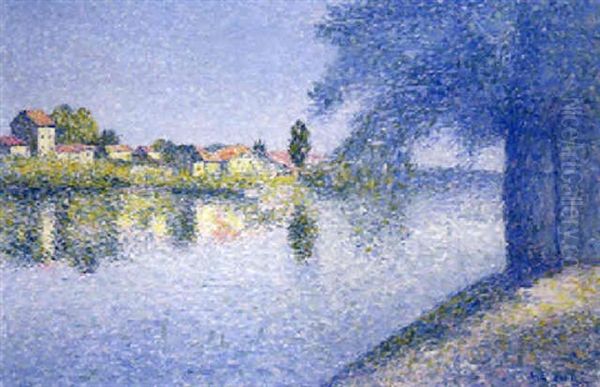 Vue Des Quais De La Garonne Oil Painting by Achille Lauge