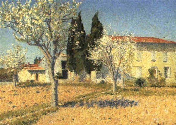 Maison De L'artiste A Cailhau Oil Painting by Achille Lauge