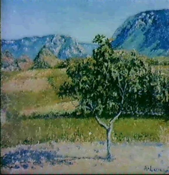 Paysage De Printemps Oil Painting by Achille Lauge