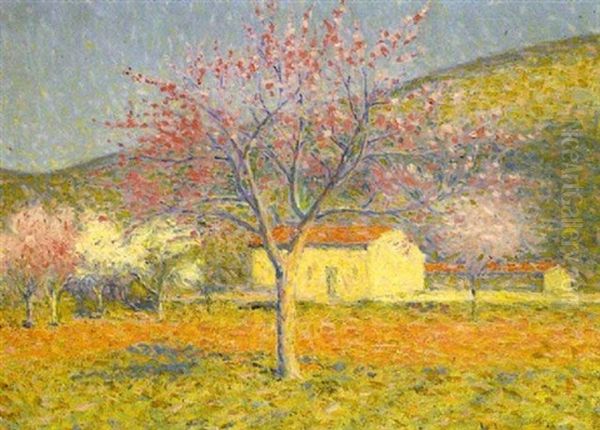 Arbres En Fleurs Oil Painting by Achille Lauge