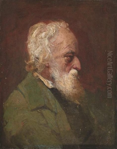 Portrait De Victor Hugo Oil Painting by Desire Francois Laugee