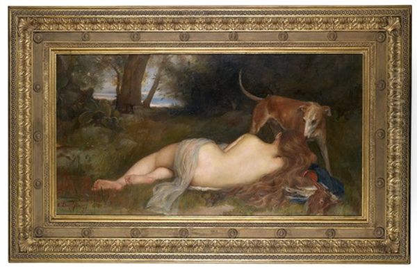 Diana, Gottin Der Jagd Oil Painting by Anton Laupheimer