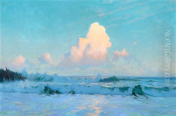 Seascape Oil Painting by Sydney Mortimer Laurence