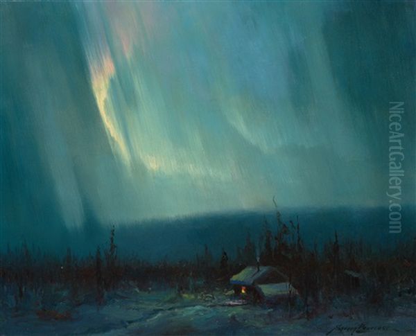 Northern Lights Oil Painting by Sydney Mortimer Laurence