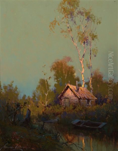 The Last Warm Glow Oil Painting by Sydney Mortimer Laurence