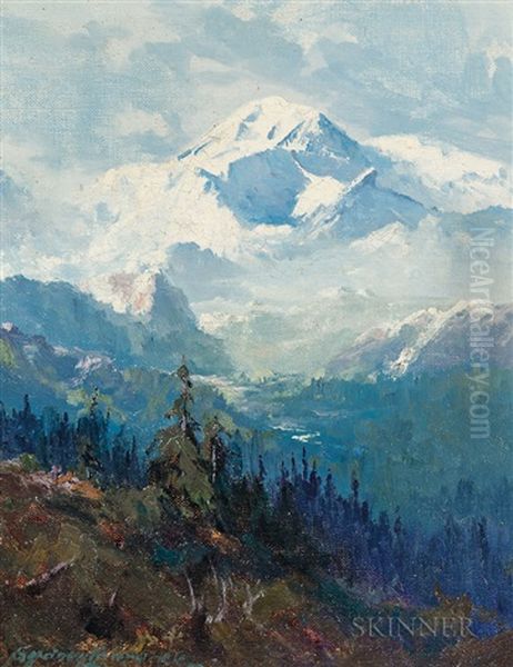 Mount Mckinley Oil Painting by Sydney Mortimer Laurence