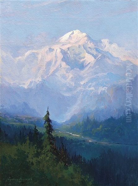 Mount Mckinley, Alaska Oil Painting by Sydney Mortimer Laurence