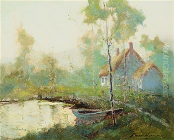 Springtime Oil Painting by Sydney Mortimer Laurence