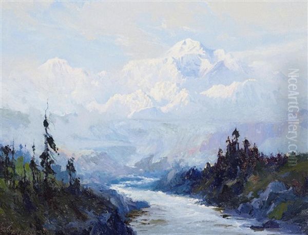 Mount Mckinley, Alaska Oil Painting by Sydney Mortimer Laurence