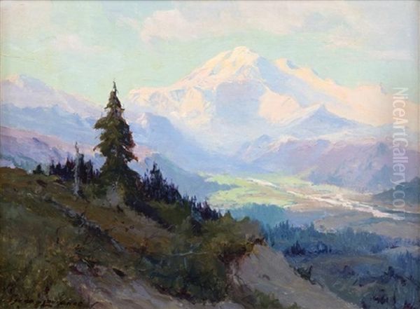 Mt. Mckinley Oil Painting by Sydney Mortimer Laurence