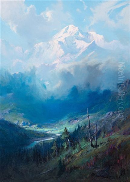 Storm Clouds, Mt. Mckinley Oil Painting by Sydney Mortimer Laurence