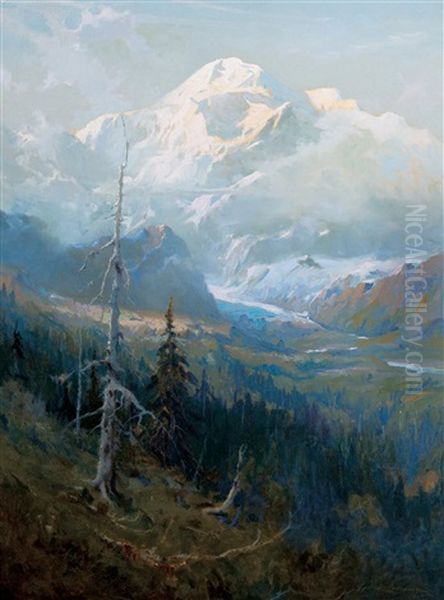 Mount Mckinley Oil Painting by Sydney Mortimer Laurence