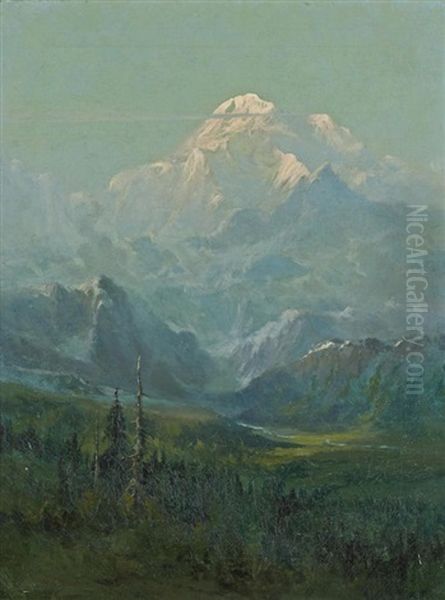 Mount Mckinley View Oil Painting by Sydney Mortimer Laurence