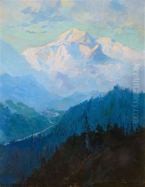 Mt. Mckinley Oil Painting by Sydney Mortimer Laurence