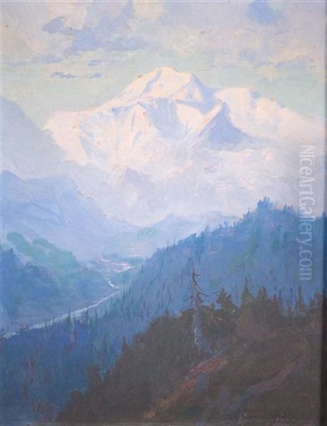 Mount Mckinley Oil Painting by Sydney Mortimer Laurence