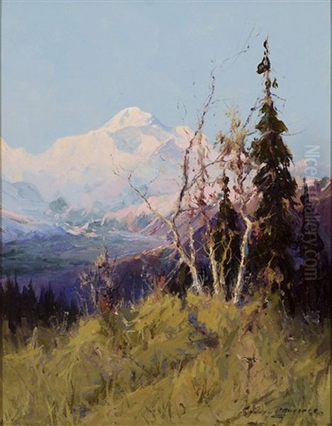 Autumn, Mt. Mckinley Oil Painting by Sydney Mortimer Laurence