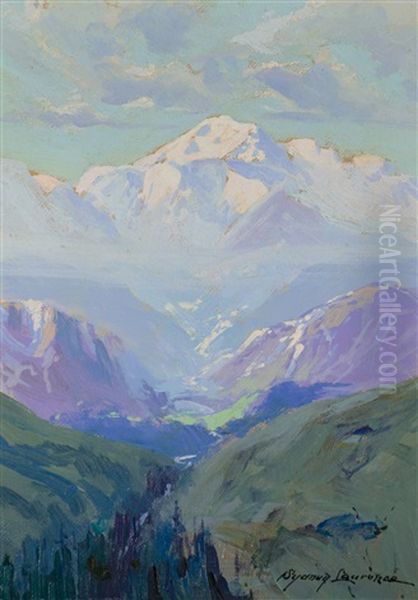 Mt. Mckinley, Alaska Oil Painting by Sydney Mortimer Laurence