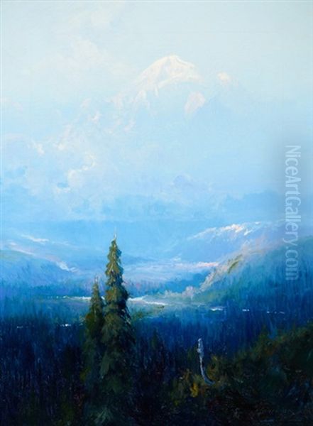 Mount Mckinley, Alaska Oil Painting by Sydney Mortimer Laurence