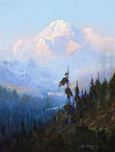 Mt. Mckinley Oil Painting by Sydney Mortimer Laurence