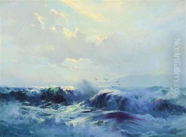 Seascape Oil Painting by Sydney Mortimer Laurence