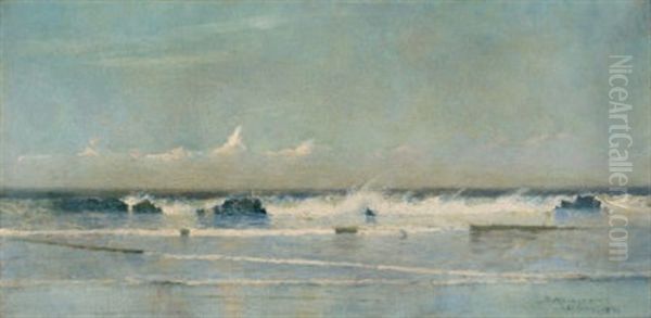 Seascape, St. Ives Oil Painting by Sydney Mortimer Laurence