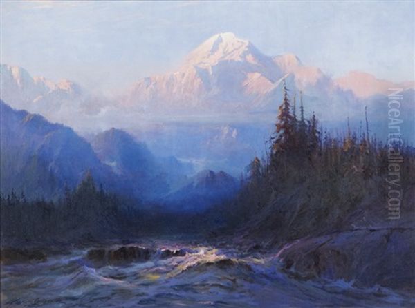 Mount Mckinley Oil Painting by Sydney Mortimer Laurence