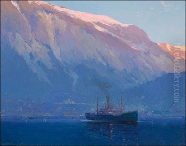 Early Morning, Juneau, Alaska Oil Painting by Sydney Mortimer Laurence