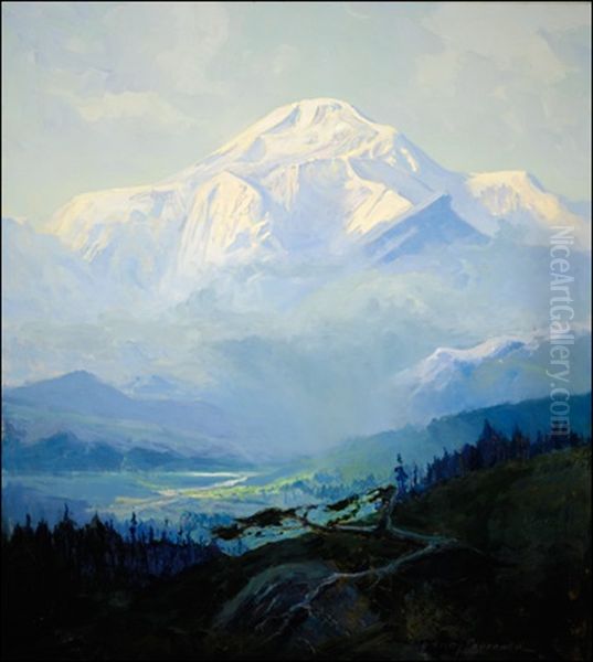 Mt Mckinley Oil Painting by Sydney Mortimer Laurence