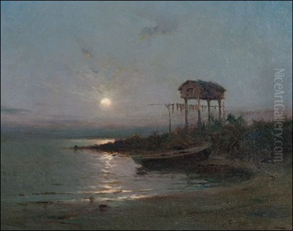 Moonlit Cache Oil Painting by Sydney Mortimer Laurence