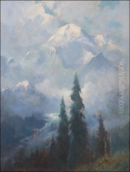 Mt. Mckinley Oil Painting by Sydney Mortimer Laurence