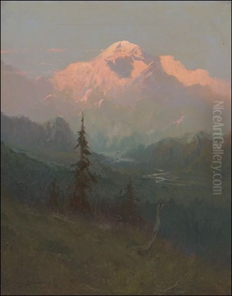 Mt. Mckinley Oil Painting by Sydney Mortimer Laurence