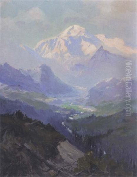 Mt. Mckinley Oil Painting by Sydney Mortimer Laurence