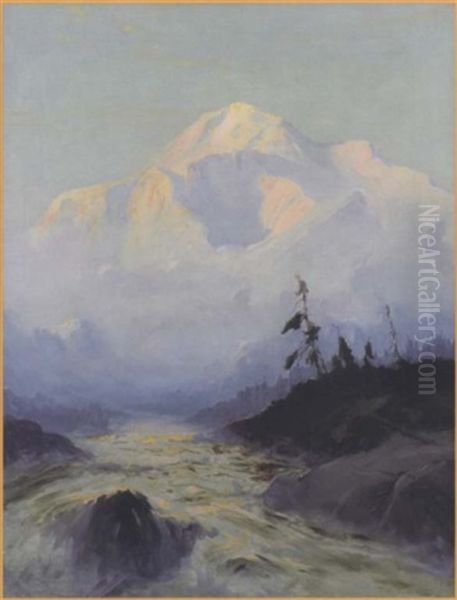 Mt. Mckinley Oil Painting by Sydney Mortimer Laurence